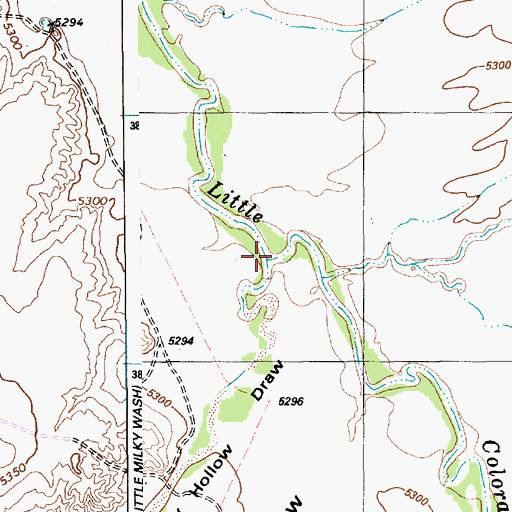 Topographic Map of Hay Hollow Draw, AZ