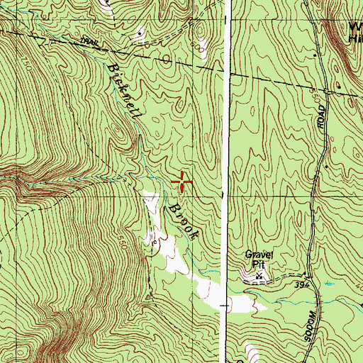 Topographic Map of Cobb Brook, ME