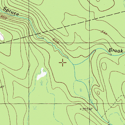 Topographic Map of Coffin Brook, ME