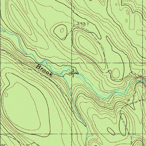 Topographic Map of Coffin Brook, ME