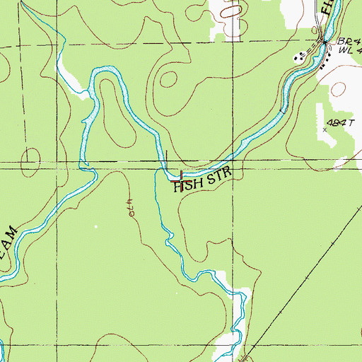 Topographic Map of Cold Brook, ME