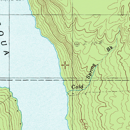 Topographic Map of Cold Spring Brook, ME