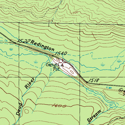 Topographic Map of Cold Stream, ME