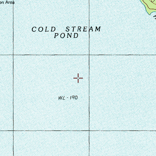 Topographic Map of Cold Stream Pond, ME