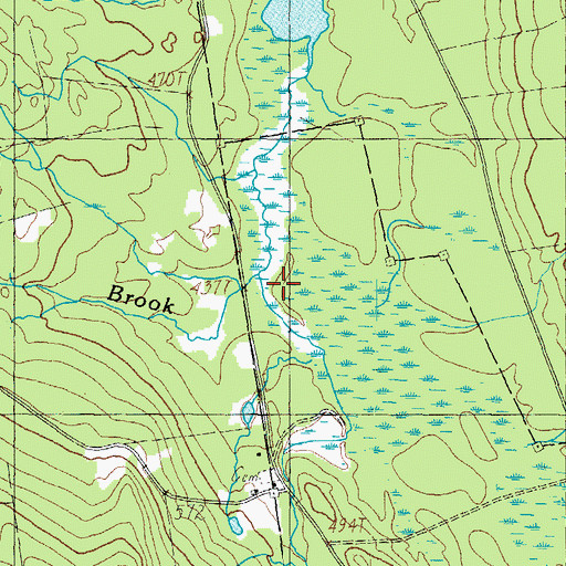 Topographic Map of Conant Brook, ME