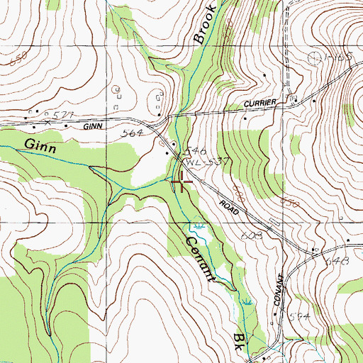 Topographic Map of Conant Brook, ME