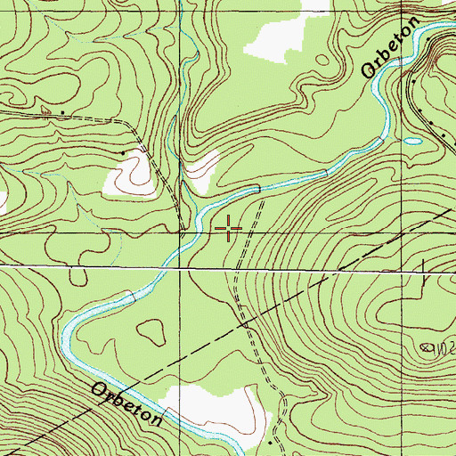 Topographic Map of Conant Stream, ME
