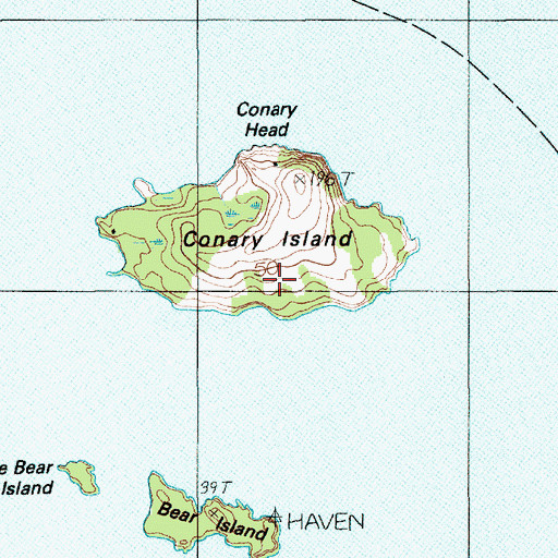 Topographic Map of Conary Island, ME