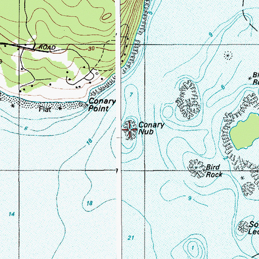 Topographic Map of Conary Nub, ME