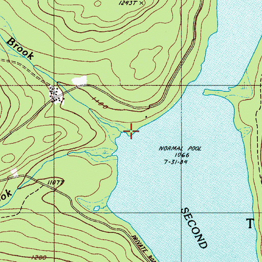 Topographic Map of Conner Brook, ME