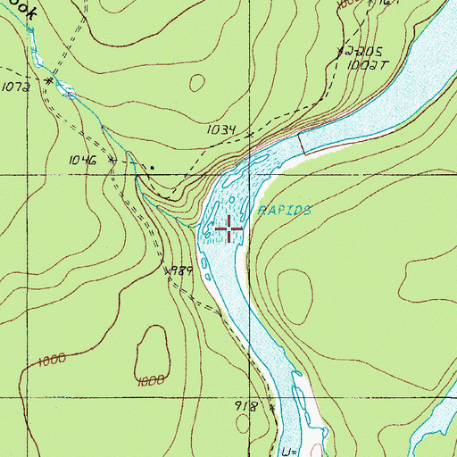 Topographic Map of Conners Brook, ME