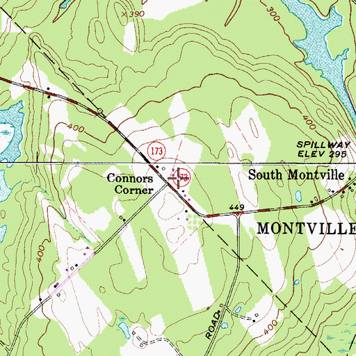 Topographic Map of Connors Corner, ME