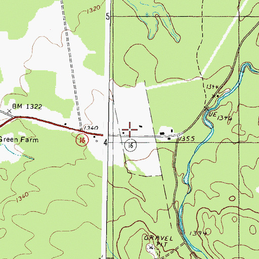 Topographic Map of Coplin School, ME