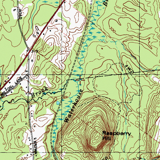 Topographic Map of Cousins Brook, ME
