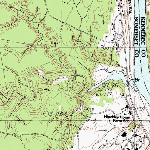 Topographic Map of Craigin Brook, ME