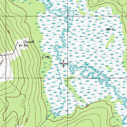 Topographic Map of Crocker Brook, ME
