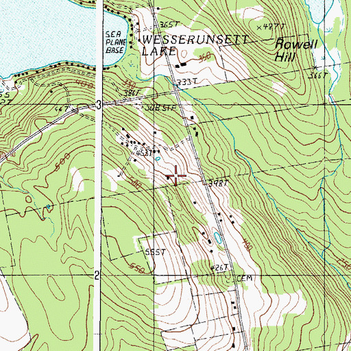 Topographic Map of Cummings Art School, ME
