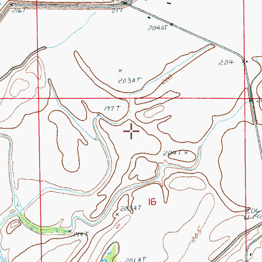 Topographic Map of Wittsburg Island, AR