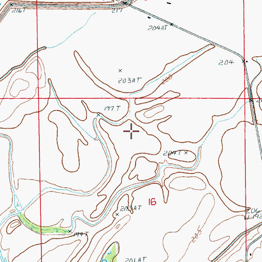 Topographic Map of Wittsburg Island, AR