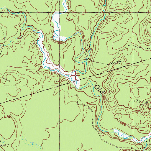 Topographic Map of Dan Hill Brook, ME