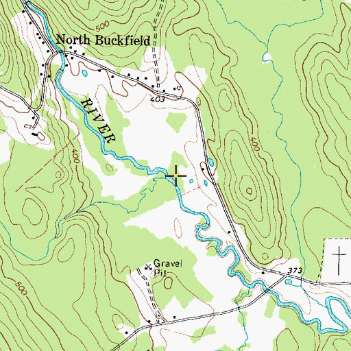 Topographic Map of Darnit Brook, ME