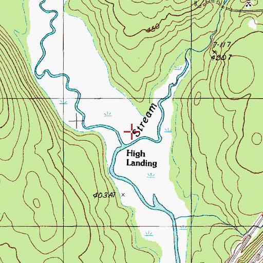 Topographic Map of Davidson Brook, ME