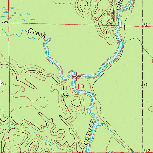 Topographic Map of Wolf Creek, AR