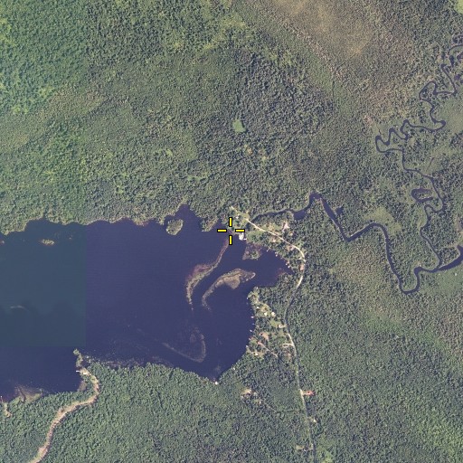 Aerial/Satellite Image of Dead Cambridge River, ME