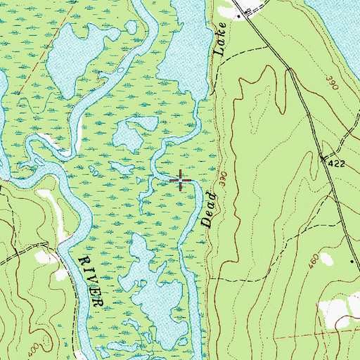 Topographic Map of Dead Lake, ME