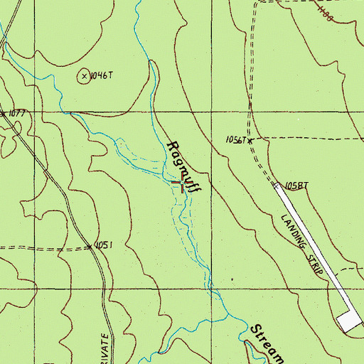Topographic Map of Dead Man Brook, ME