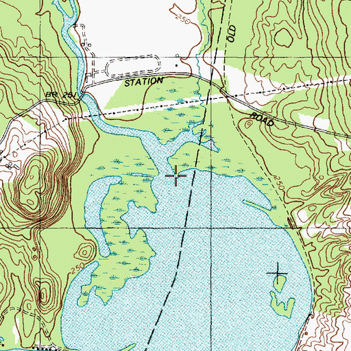 Topographic Map of Dead River, ME