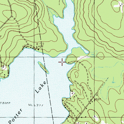 Topographic Map of Dead Stream, ME
