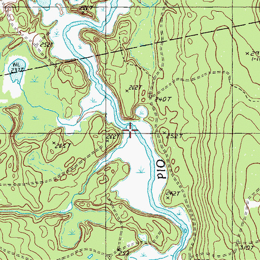 Topographic Map of Dead Stream, ME
