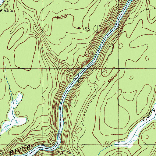 Topographic Map of Dead Stream, ME