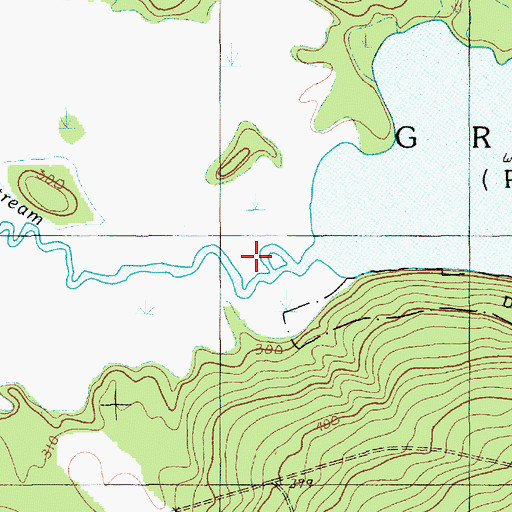 Topographic Map of Dead Stream, ME