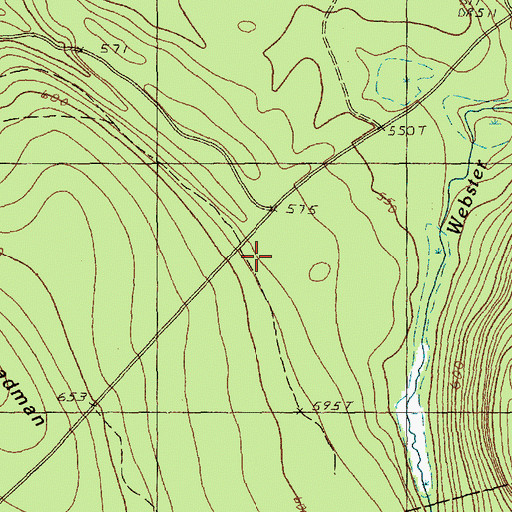 Topographic Map of Deadman Camp (historical), ME