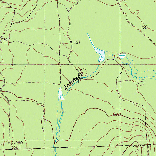 Topographic Map of Dean Camp, ME