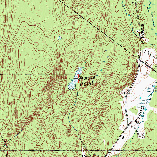 Topographic Map of Deane Pond, ME
