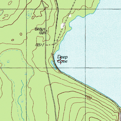 Topographic Map of Deep Cove, ME