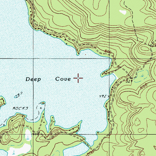 Topographic Map of Deep Cove, ME