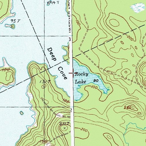 Topographic Map of Deep Cove, ME