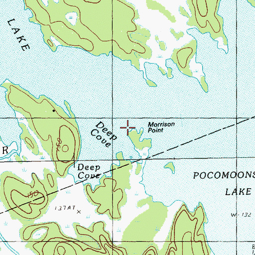 Topographic Map of Deep Cove, ME