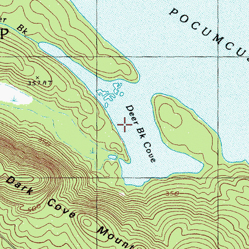 Topographic Map of Deer Brook Cove, ME