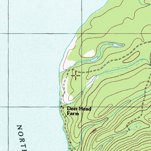 Topographic Map of Deer Head Farm, ME