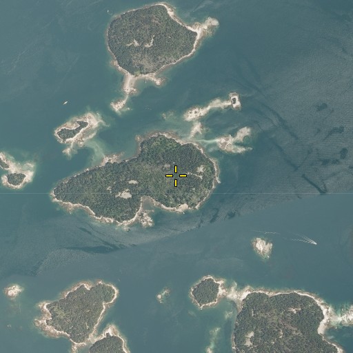 Aerial/Satellite Image of Devil Island, ME