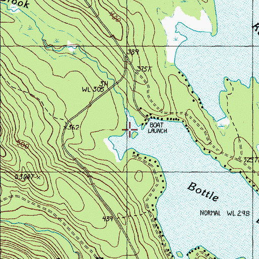 Topographic Map of Dill Brook, ME