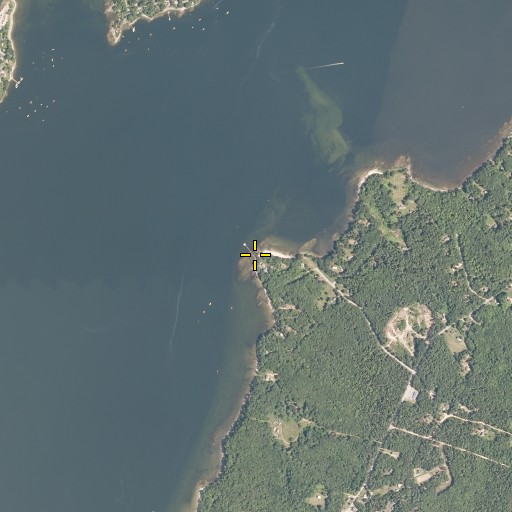 Aerial/Satellite Image of Division Point, ME