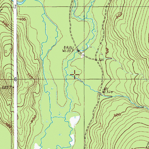 Topographic Map of Dry Brook, ME