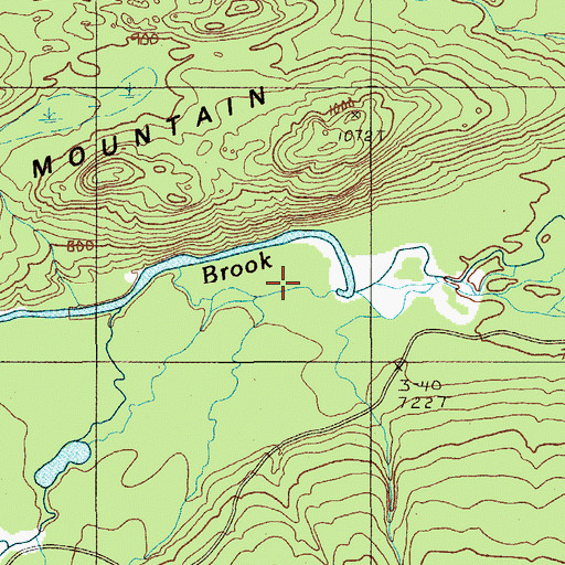 Topographic Map of Dry Brook, ME