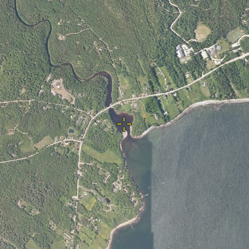 Aerial/Satellite Image of Ducktrap River, ME